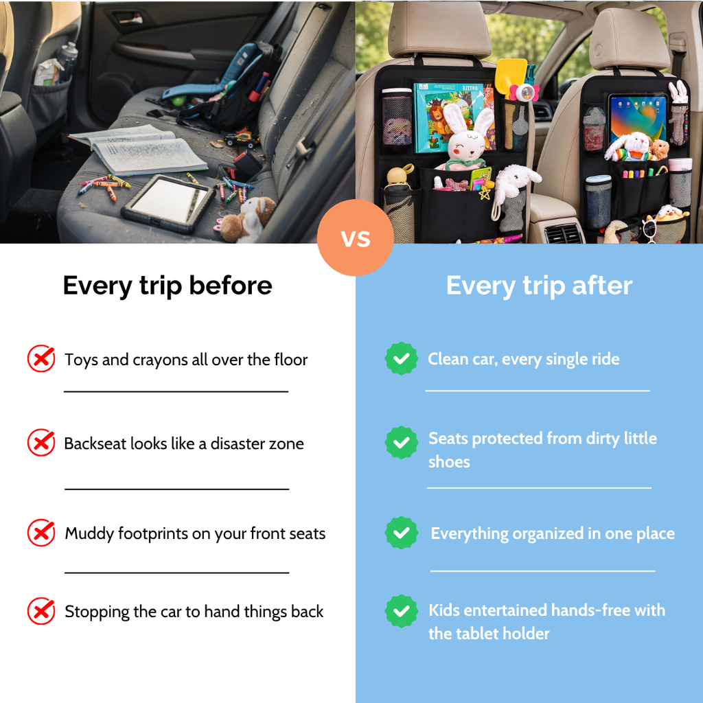 Lumy™ Car Organizer - Kids Travel Companion